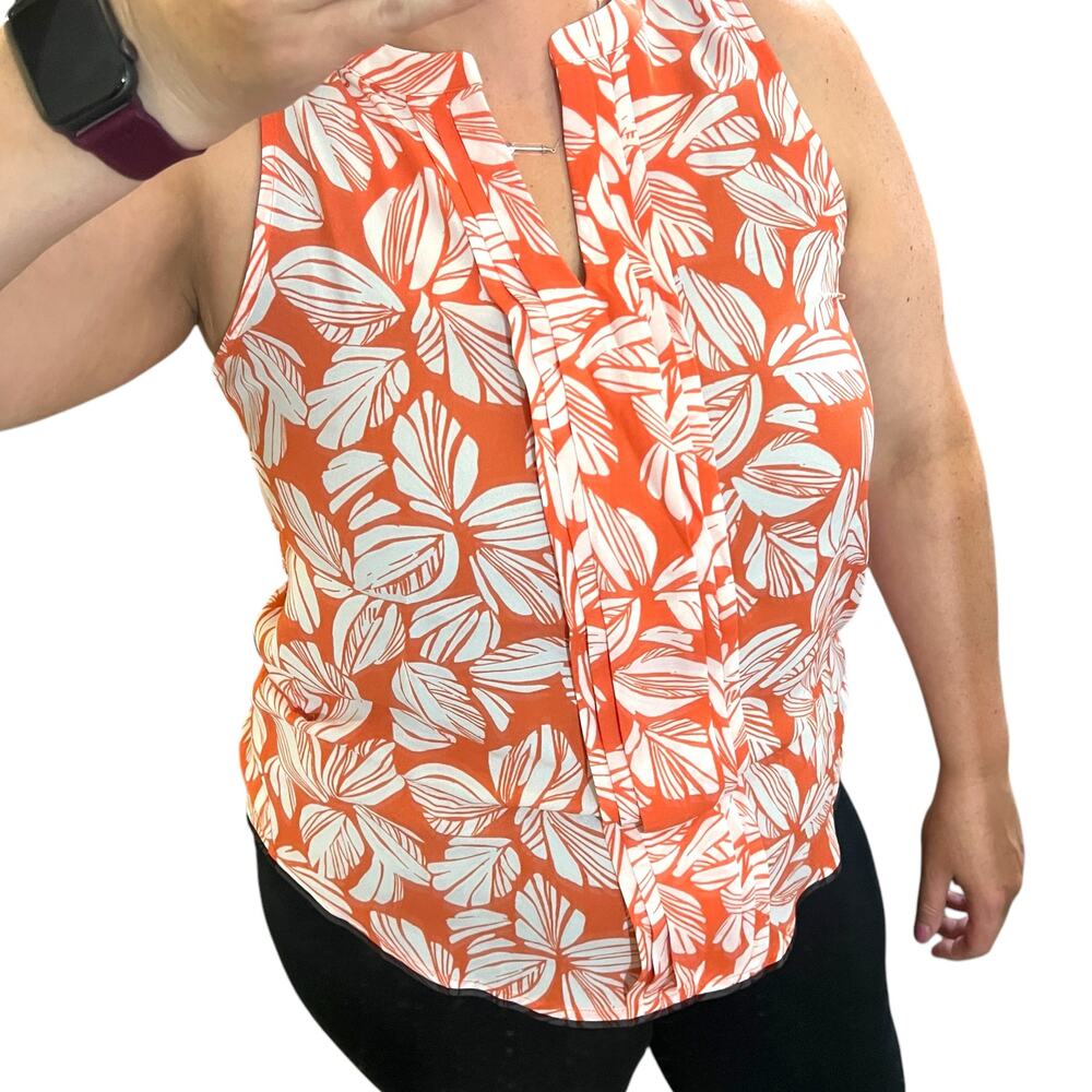 41Hawthorn MEDIUM Breyson Pleat Detail Split Neck Blouse - Stitch Fix Top - Picture 3 of 16